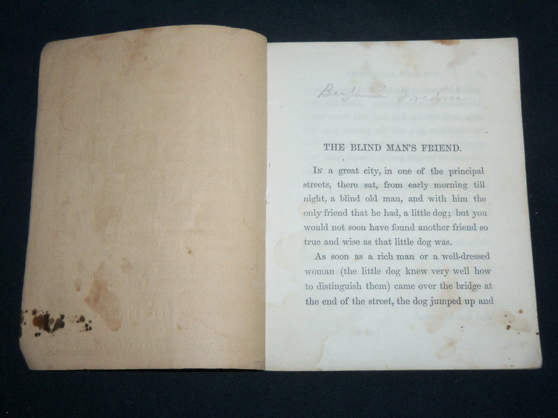 1855 THE BLIND MAN'S FRIEND AND OTHER TALES BOOK - HOLIDAY TALES - J 6759