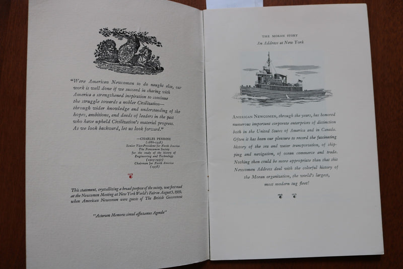 1964 THE MORAN STORY SOFTCOVER BOOK BY EDMOND J. MORAN - K 3180