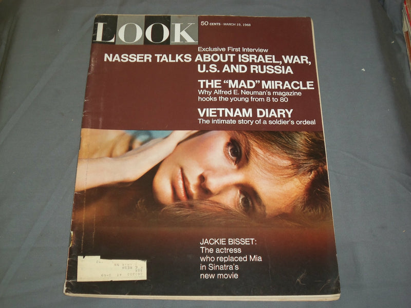 1968 MARCH 19 LOOK MAGAZINE - JACQUELINE BISSET - LK 31