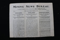1909 MARCH 5 MINING NEWS BUREAU NEWSPAPER - CATLIN & POWELL CO. - K 2946