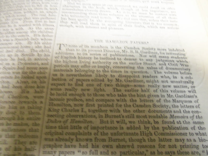 1881 SATURDAY REVIEW 2 BOUND VOLUMES - COMPLETE YR- PUBLISHED IN LONDON - R 1102