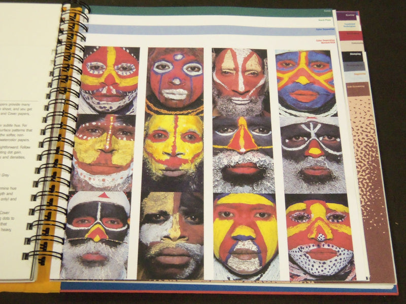 1990 PRINTING ON TEXT AND COVER PAPERS SPIRAL BOUND BOOK - KD 3665