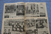 1943 NEW YORK DAILY NEWS CENTERFOLDS - WORLD WAR II - LOT OF 171 - O 3829