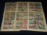 1955 DIARIO DE COSTA RICA SUNDAY COLOR COMCIS LOT OF 9 - SUPERMAN - NP 2152U