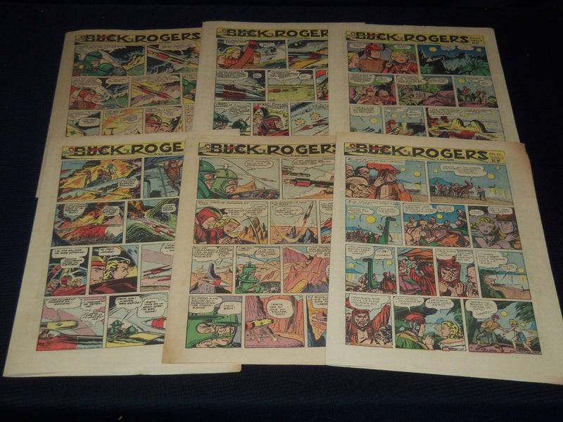 1955 DIARIO DE COSTA RICA SUNDAY COLOR COMCIS LOT OF 9 - SUPERMAN - NP 2152U