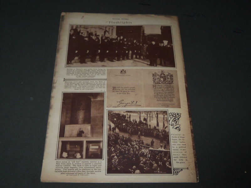 1919 DECEMBER 18 MID-WEEK PICTORIAL MAGAZINE SECTION - ON THE RHINE - J 3252