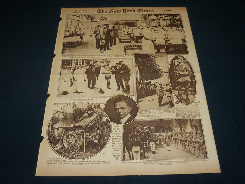 1917 AUGUST 5 NEW YORK TIMES ROTO PICTURE SECTION - GENERAL PERSHING - NT 8995