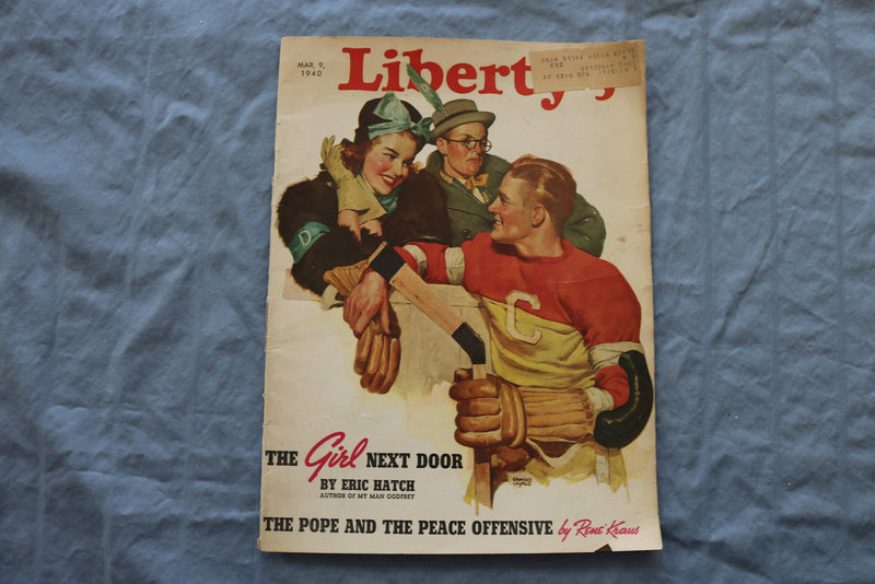 1940 MARCH 9 LIBERTY MAGAZINE - THE GIRL NEXT DOOR - ST 5509X