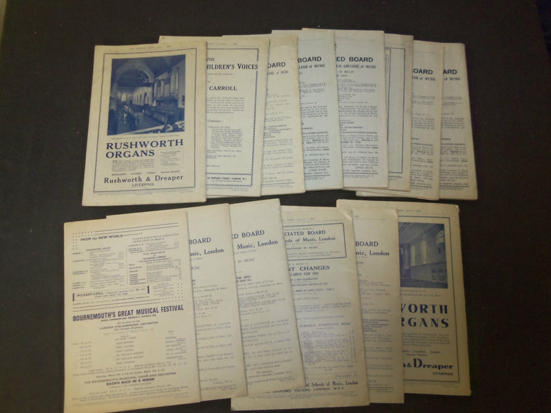 1912-1947 THE MUSICAL TIMES MAGAZINE - LOT OF 23 - O 2440M