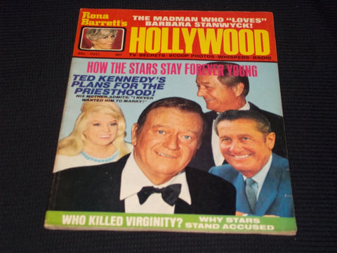 1970 MAY RONA BARRETT'S HOLLYWOOD MAGAZINE - JOHN WAYNE FRONT COVER - E 12262