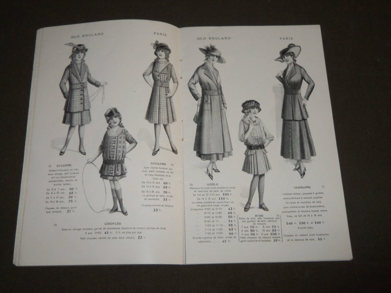 1915-1916 WINTER OLD ENGLAND TAILORS FRENCH CATALOGUE - ILLUSTRATIONS - FR 1136