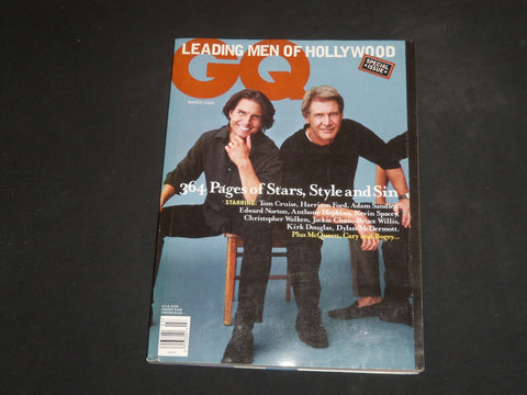 2000 MARCH GQ MAGAZINE - TOM CRUISE & HARRISON FORD COVER - SP 3465