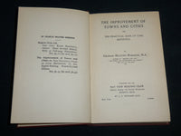 1901 THE IMPROVEMENT OF TOWNS AND CITIES BOOK BY CHARLES ROBINSON - KD 7224