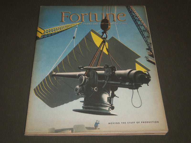 1943 FEBRUARY FORTUNE MAGAZINE - GREAT COVER & ADS - F 123