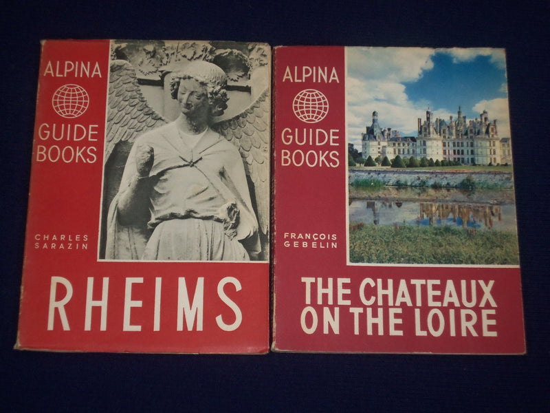 1950 ALPINA GUIDE BOOKS LOT OF 4 - VERSAILLES - LOIRE - RHEIMS - KD 2646