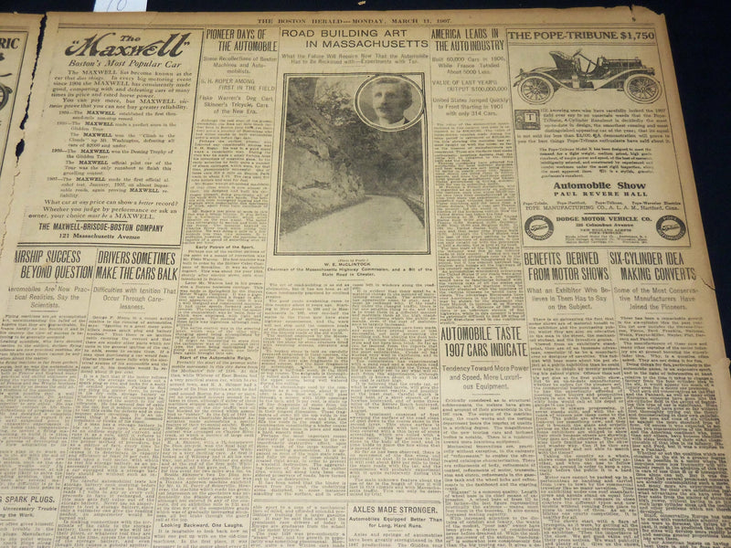 1907 MARCH 11 THE BOSTON HERALD - INJUCTION LIKELY IN MRS. EDDY SUIT - BH 386