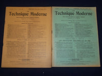 1938 LA TECHNIQUE MODERNE FRENCH MAGAZINE LOT OF 7 ISSUES - GREAT ADS - O 2713
