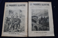 1892-1904 LE PROGRES ILLUSTRE MAGAZINE - FRENCH - LOT OF 23 - O 3659