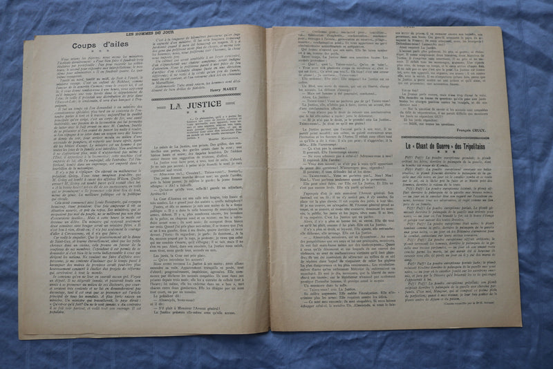 1911 OCTOBER 14 LES HOMMES DU JOUR MAGAZINE- TRISTAN BERNARD - FRENCH - NP 8642