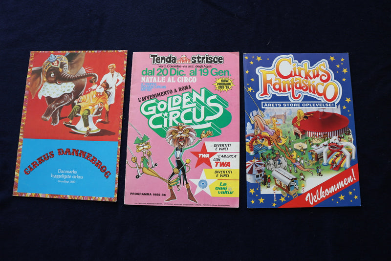 1970'S-1990'S HUGE CIRCUS PROGRAMS - LOT OF 45 - O 3506