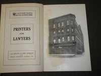 1912-1913 WALTON'S LEGAL DIRECTORY FOR CHICAGO BOOK - 10TH ANNUAL EDN - KD 5200