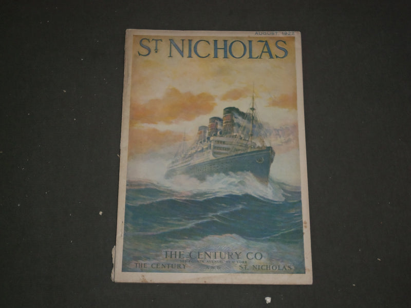 1922 AUGUST ST. NICHOLAS MAGAZINE - ILLUSTRATIONS, STORIES & ADS - B 4625