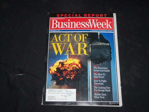 2001 SEPTEMBER 24 BUSINESS WEEK MAGAZINE - ACT OF WAR - WORLD TRADE CENTER- B 31