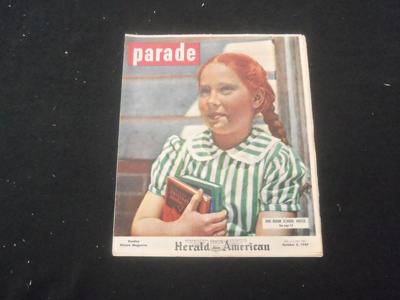 1947 OCT 5 SYRACUSE HERALD AMERICAN PARADE MAGAZINE - ONE-ROOM SCHOOL - SP 886X