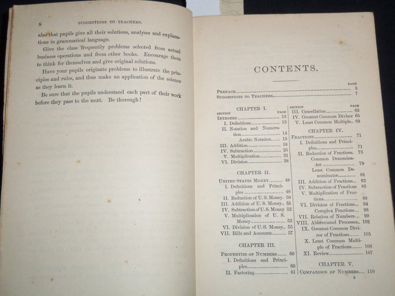 1877 THE COMPLETE ARITHMETIC VOLUME BY ALBERT RAUB - KD 4814W