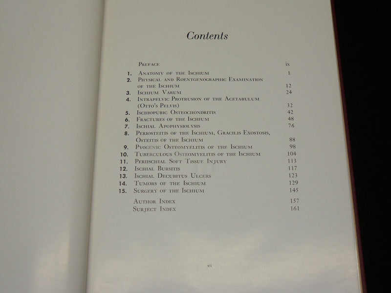 1958 INJURIES AND SURGICAL DISEASES OF THE ISCHIUM BOOK HENRY MILCH - KD 2768L