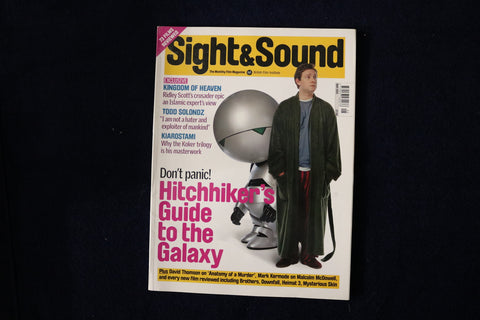 2005 MAY SIGHT & SOUND MAGAZINE - HITCHHIKER'S GUIDE TO GALAXY COVER - E 19175