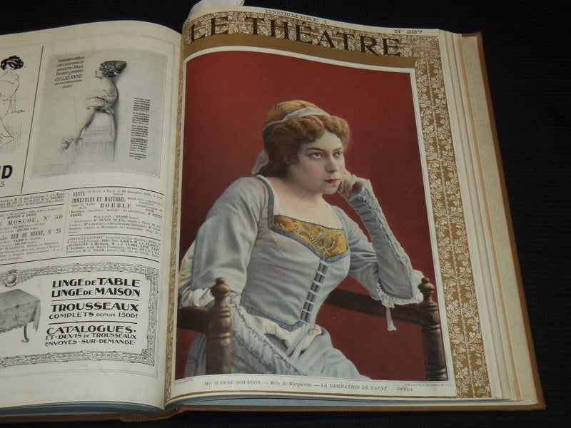 1910 JULY-DECEMBER LE THEATRE MAGAZINE BOUND VOLUME - 12 ISSUES - KD 2278N