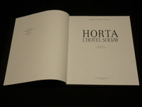 1996 HORTA L'HOTEL SOLVAY HARDCOVER BOOK W/ SLIPCASE - FRENCH - R 724A