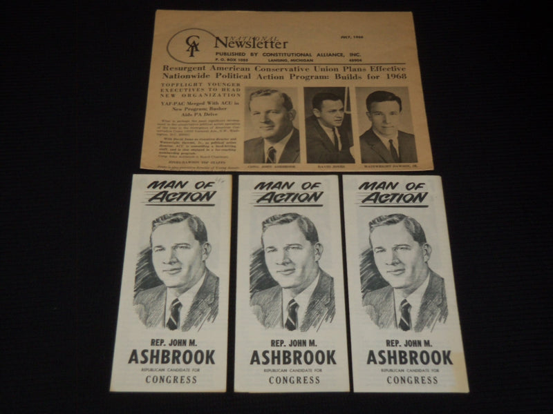 1966 JOHN ASHBROOK FR CONGRESS LOT OF 4 PIECES - J 9542