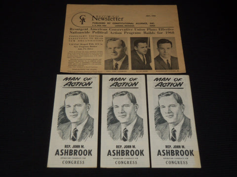 1966 JOHN ASHBROOK FR CONGRESS LOT OF 4 PIECES - J 9542