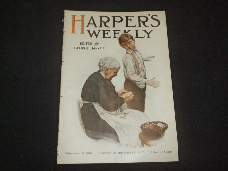 1913 FEBRUARY 22 HARPER'S WEEKLY MAGAZINE - WILLIAMS JENNINGS BRYAN - ST 6378