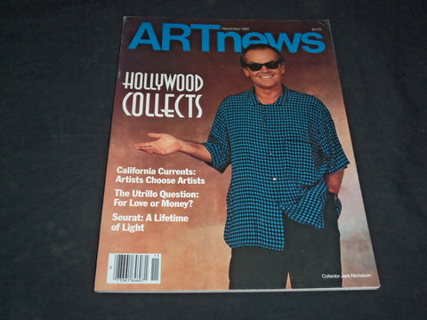 1991 NOVEMBER ARTNEWS MAGAZINE - JACK NICHOLSON - SP 6397