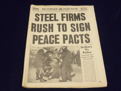 1946 FEBRUARY 17 NEW YORK DAILY NEWS - STEEL FIRMS SIGN PEACE PACTS - NP 1976