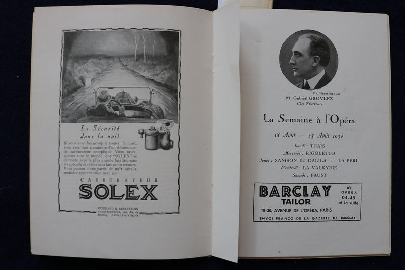 1930 ACADEMIE NATIONALE DE MUSIQUE ET DE DANSE-ENGLISH/FRENCH-SOFTCOVER - K 1526