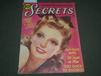 1941 AUGUST SECRETS MAGAZINE - GREAT COVER - NICE PHOTOS- SP 7191