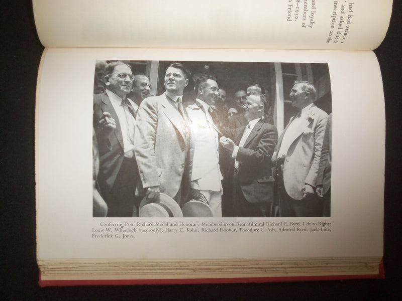 1953 THE POOR RICHARD CLUB HARDCOVER BOOK BY JACK LUTZ - KD 9274