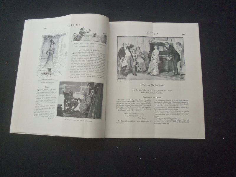 1914 MARCH 12 LIFE MAGAZINE - NOT GUILTY - L 758X