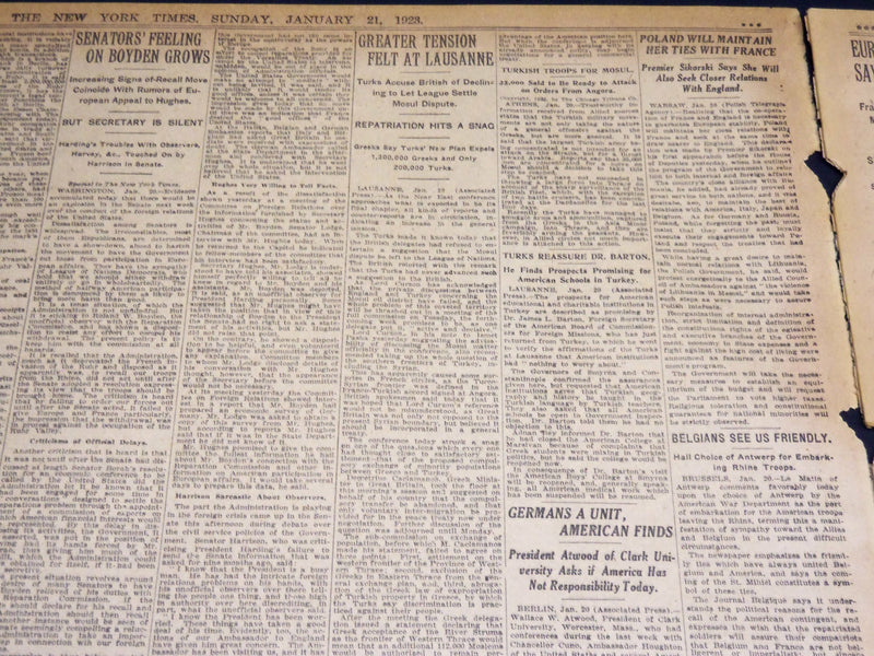 1923 JANUARY 21 NEW YORK TIMES - BAMBERGER GIVES $500,000 TO NEWARK - NT 7906