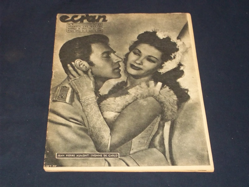 1947 OCTOBER 10 ECRAN SPANISH MAGAZINE - AUMONT & DE CARLO COVER - E 26006