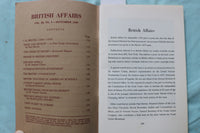 1959-1961 BRITISH AFFAIRS QUARTERLY MAGAZINE - LOT OF 2 - K 3263