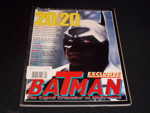 1989 JULY 20/20 MAGAZINE - BATMAN FRONT COVER - E 20524