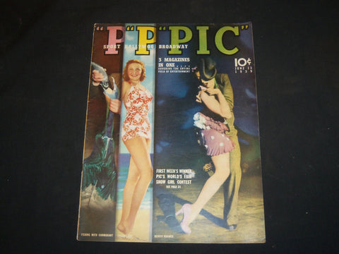 1939 JUNE 13 PIC MAGAZINE - RENITA KRAMER, LARAINE DAY COVER - ST 5271