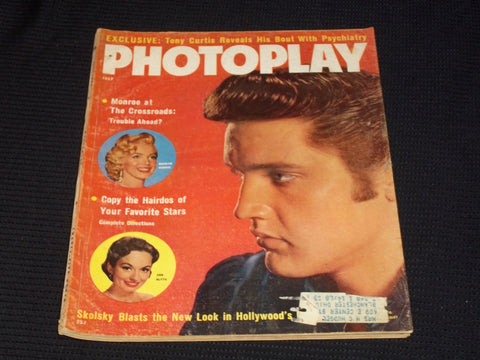 1957 JULY PHOTOPLAY MAGAZINE - ELVIS FRONT COVER - E 1883