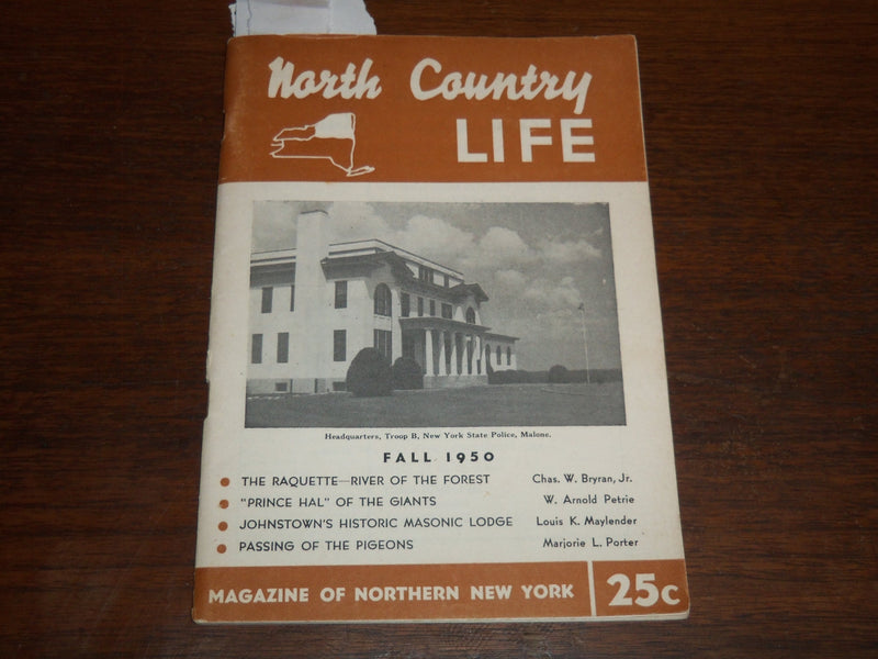 1883 FALL NORTH COUNTRY LIFE DIGEST MAGAZINE -NEW YORK - HAL SCHUMACHER - K 1271