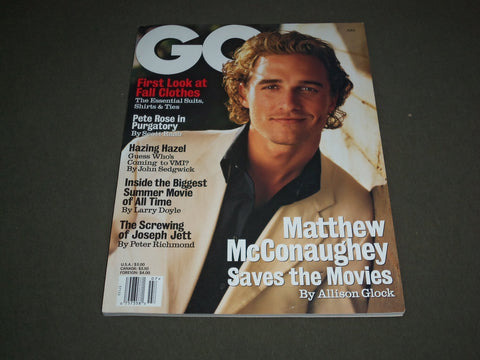 1997 JULY GQ MAGAZINE - MATTHEW MCCONAUGHEY COVER - SP 4193